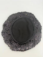 Chanel Sequin Beret Black Hat — view 2