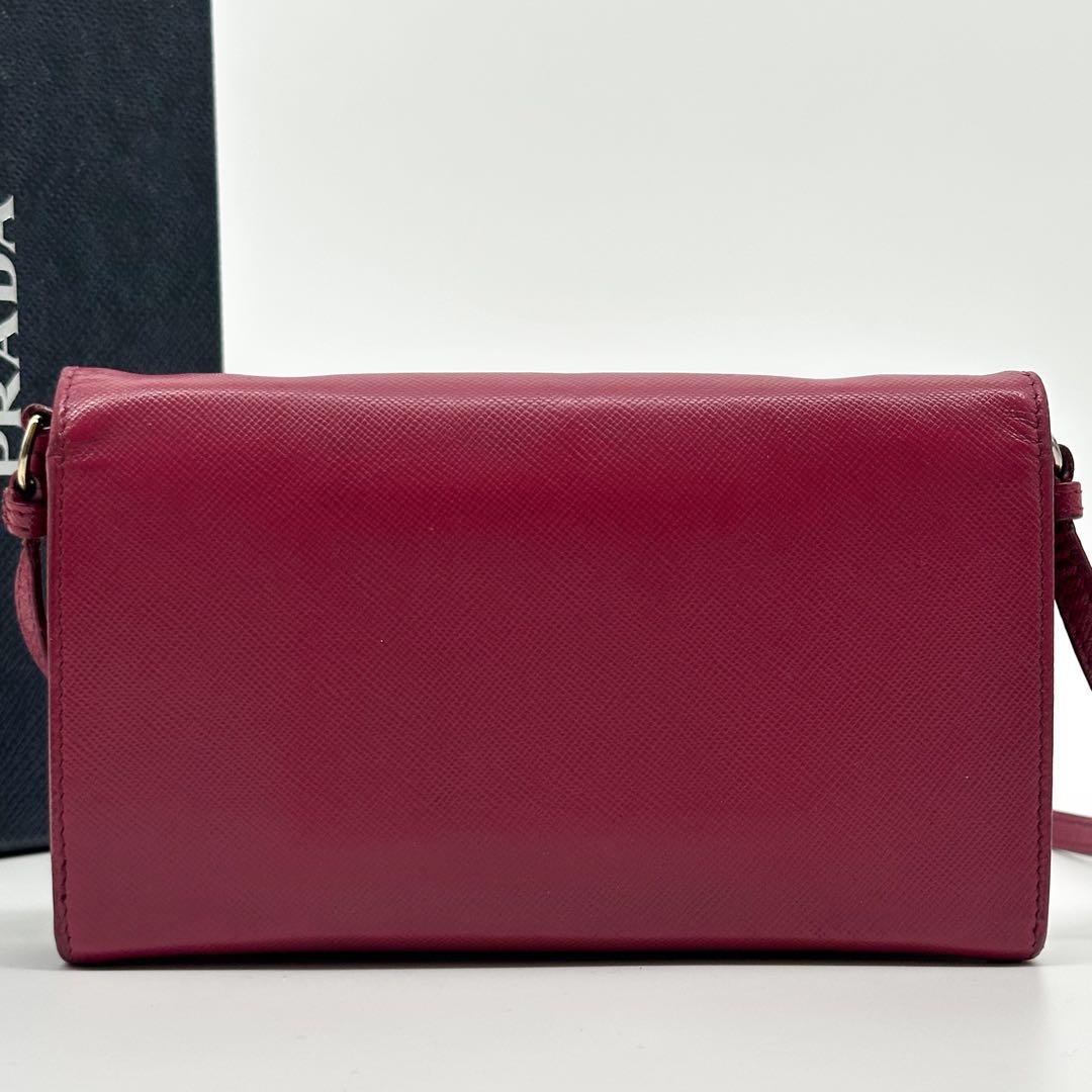 Prada Saffiano Shoulder Wallet Crossbody Leather — view 2