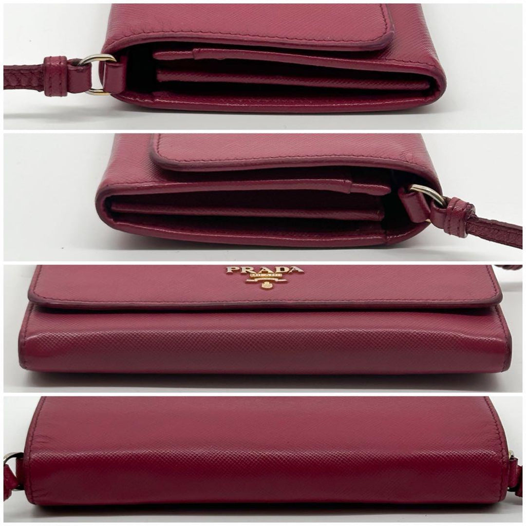 Prada Saffiano Shoulder Wallet Crossbody Leather — view 5