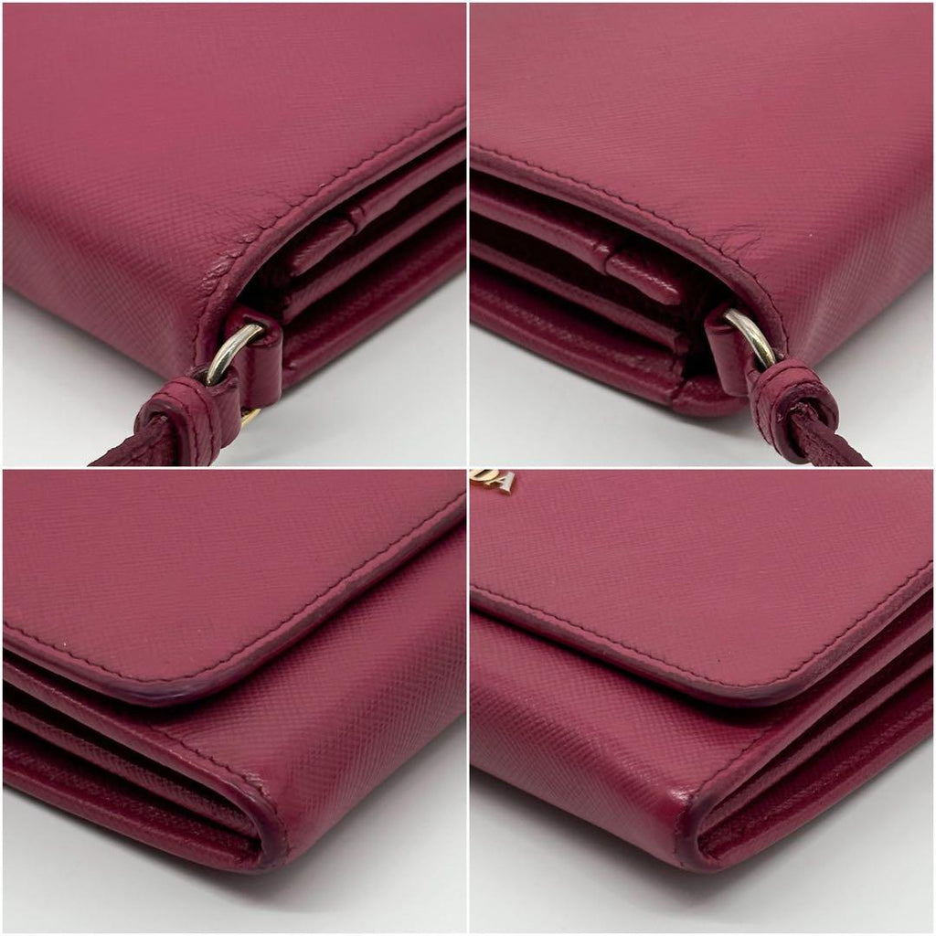 Prada Saffiano Shoulder Wallet Crossbody Leather — view 6