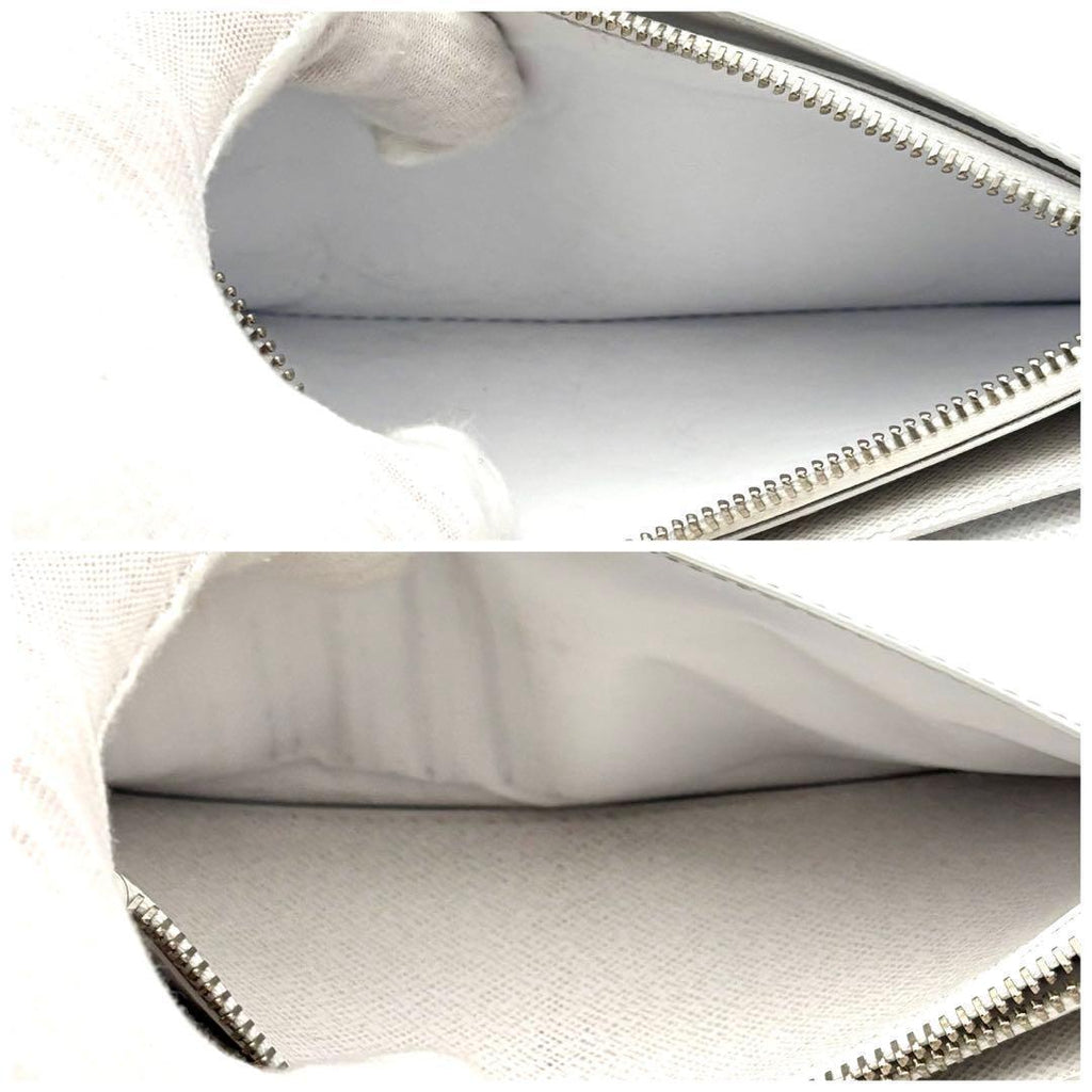 Louis Vuitton Portefeuille Brazza NM Taigarama White Wallet — view 4