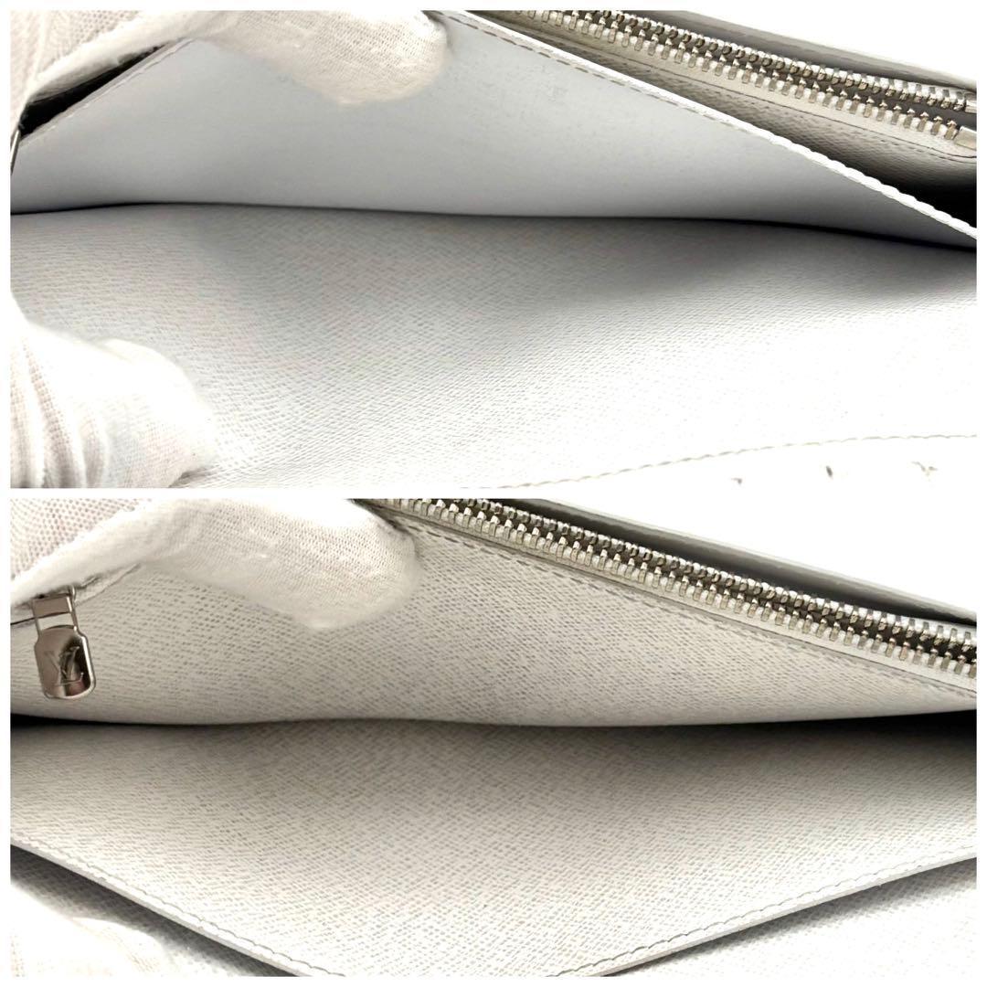 Louis Vuitton Portefeuille Brazza NM Taigarama White Wallet — view 5