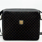 Celine Triomphe Macadam Suede Shoulder Bag Vintage — view 2