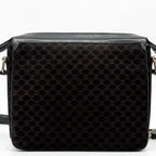 Celine Triomphe Macadam Suede Shoulder Bag Vintage — view 3