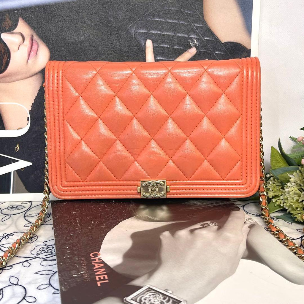 Chanel Boy Quilted Chain Wallet Shoulder — view 2