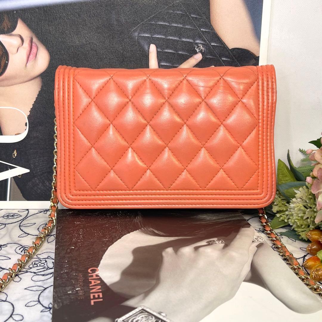 Chanel Boy Quilted Chain Wallet Shoulder — view 3