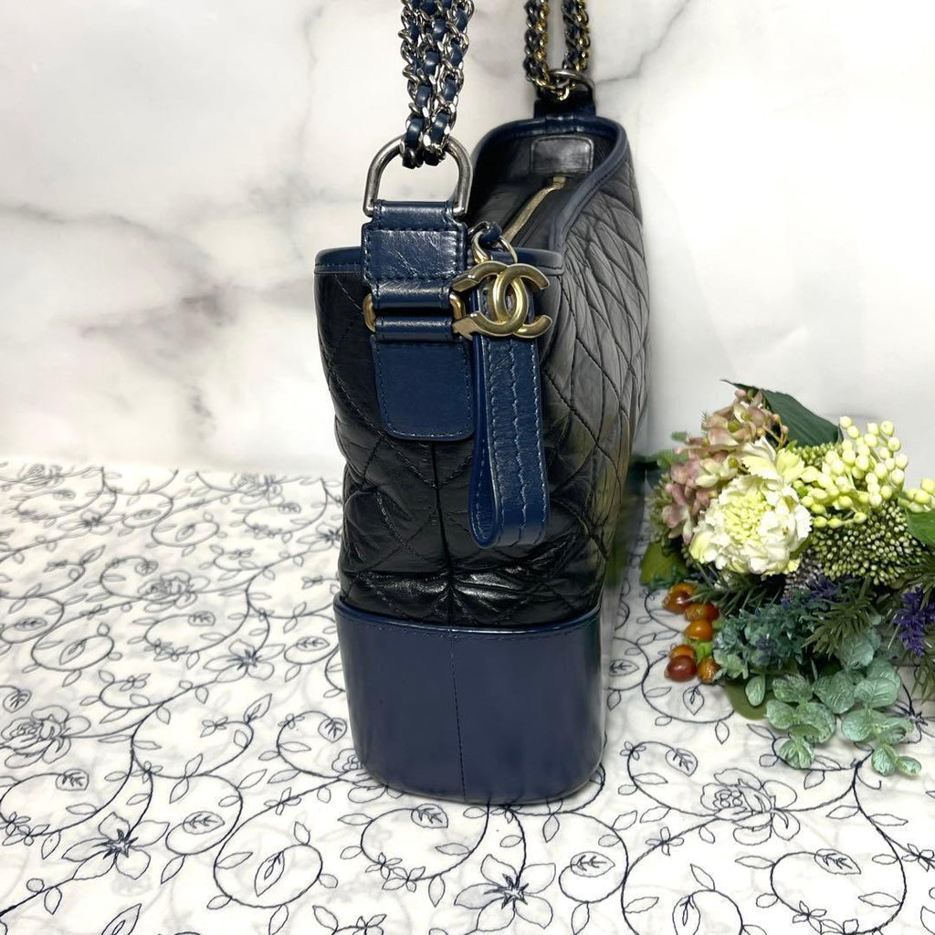 Chanel Gabrielle Bicolor Quilted Handbag — view 6