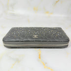 Chanel Camellia Studded Zip Around Wallet — view 5