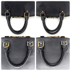 Louis Vuitton Epi Alma PM Handbag Noir Black Gold — view 7