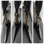 Louis Vuitton Epi Alma PM Handbag Noir Black Gold — view 8
