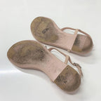 Chanel CC Logo Quilted Leather Thong Sandals Pink — view 6