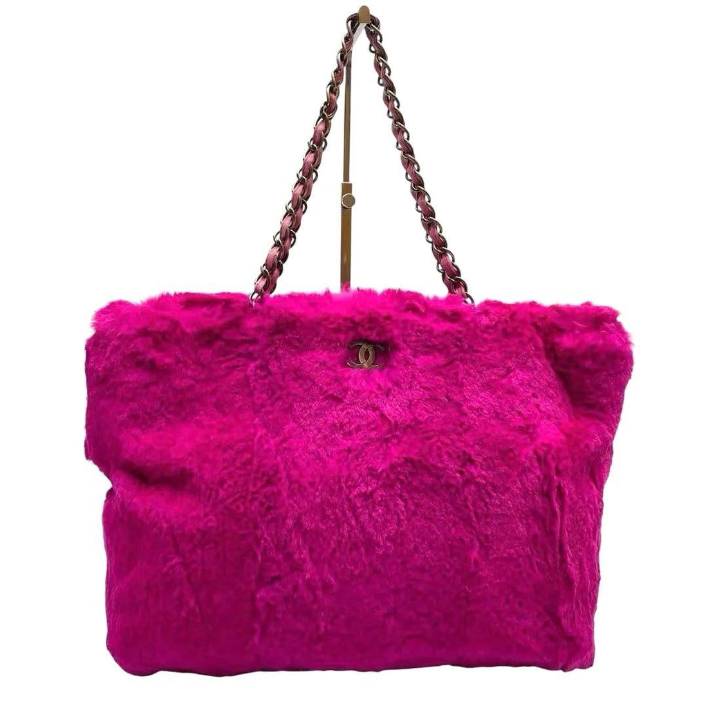 Chanel Lapin CC Logo Chain Shoulder Tote — view 2
