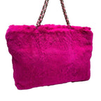 Chanel Lapin CC Logo Chain Shoulder Tote — view 3