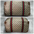 Gucci GG Sherry Line Boston Bag Brown Leather — view 8