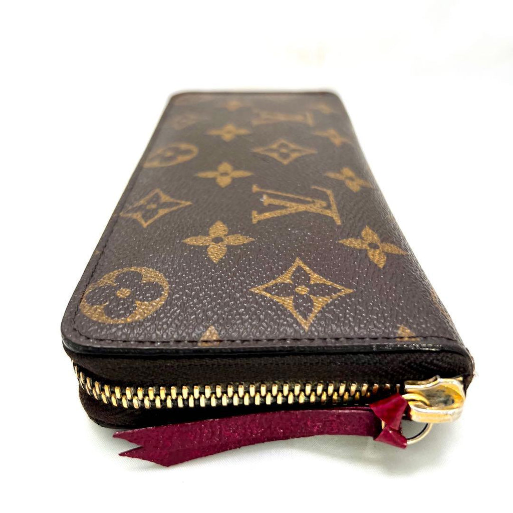 Louis Vuitton Monogram Portefeuille Clemence Fuchsia Wallet — view 9