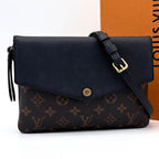 Louis Vuitton Monogram Twice Shoulder Bag Crossbody Gold