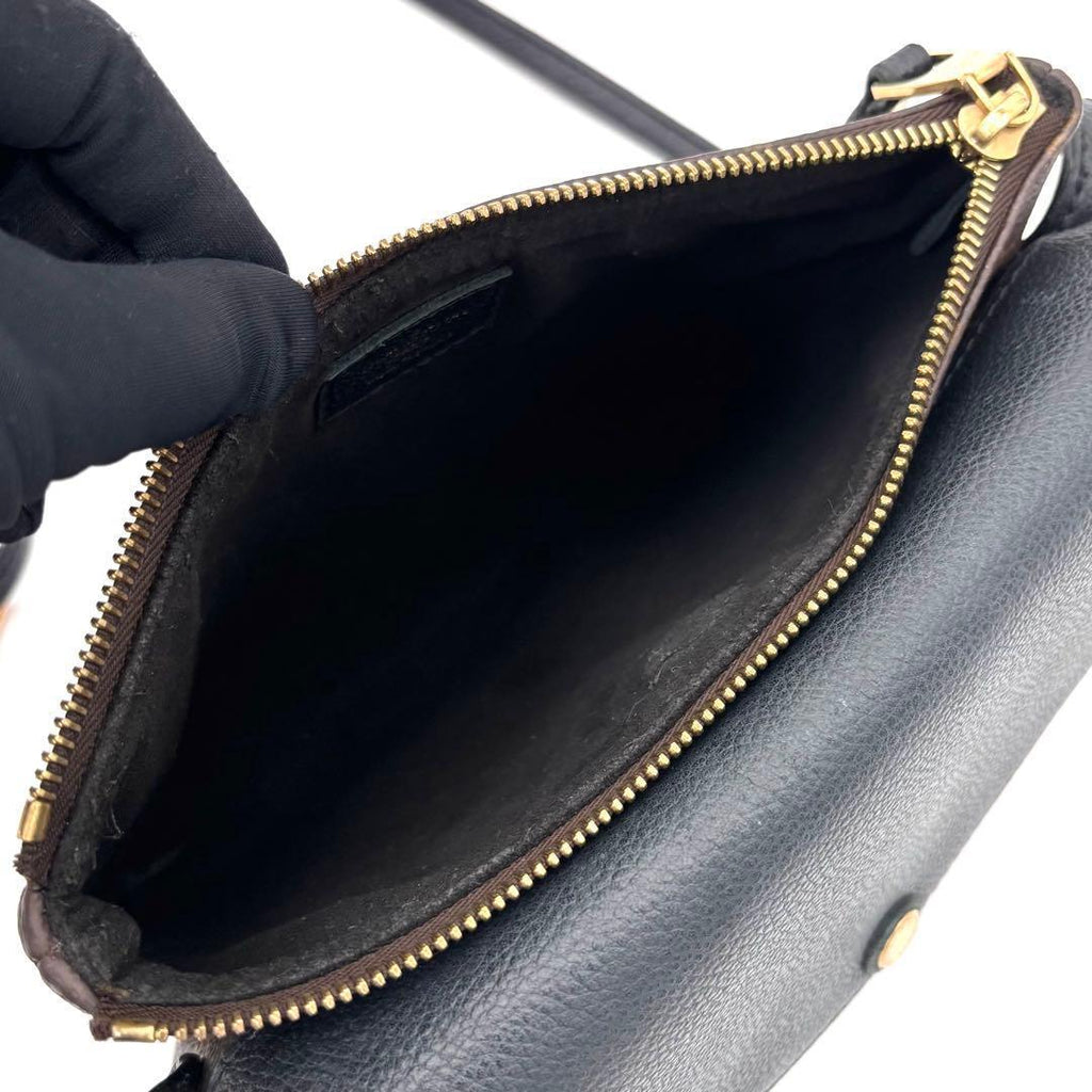 Louis Vuitton Monogram Twice Shoulder Bag Crossbody Gold — view 5