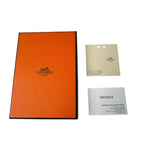Hermes Petit H Charm Etoupe Orange Heart Keychain — view 8