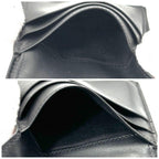 Celine Wallet Embossed Triomphe Leather Black Almost — view 6