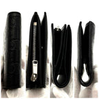 Celine Wallet Embossed Triomphe Leather Black Almost — view 7