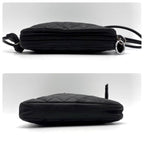 Chanel Cambon Line Leather Pochette Shoulder Bag Black — view 6
