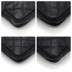 Chanel Cambon Line Leather Pochette Shoulder Bag Black — view 7