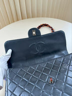 Chanel Tortoiseshell Jumbo Quilted Lambskin — view 6