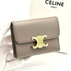 Celine Compact Wallet and Coin Holder Gray