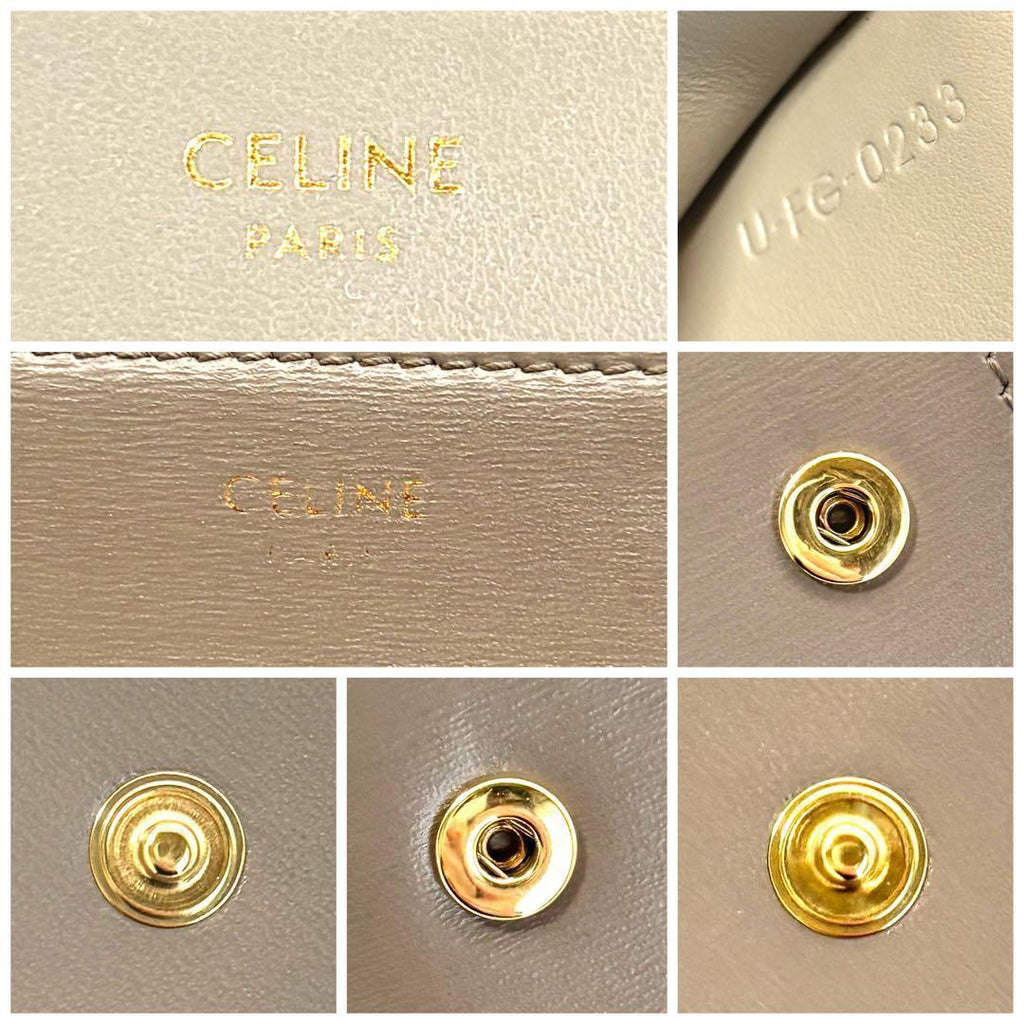 Celine Compact Wallet and Coin Holder Gray — view 9
