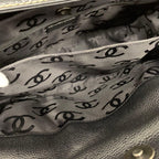 Chanel Caviar Leather CC Logo Tote Black — view 7