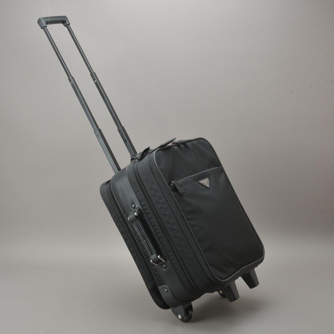 Prada Travel Bag 45 Nylon Black Carry on Allowed
