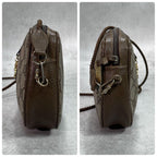 Gucci GG Shoulder Bag Brown Beige Leather Logo — view 6