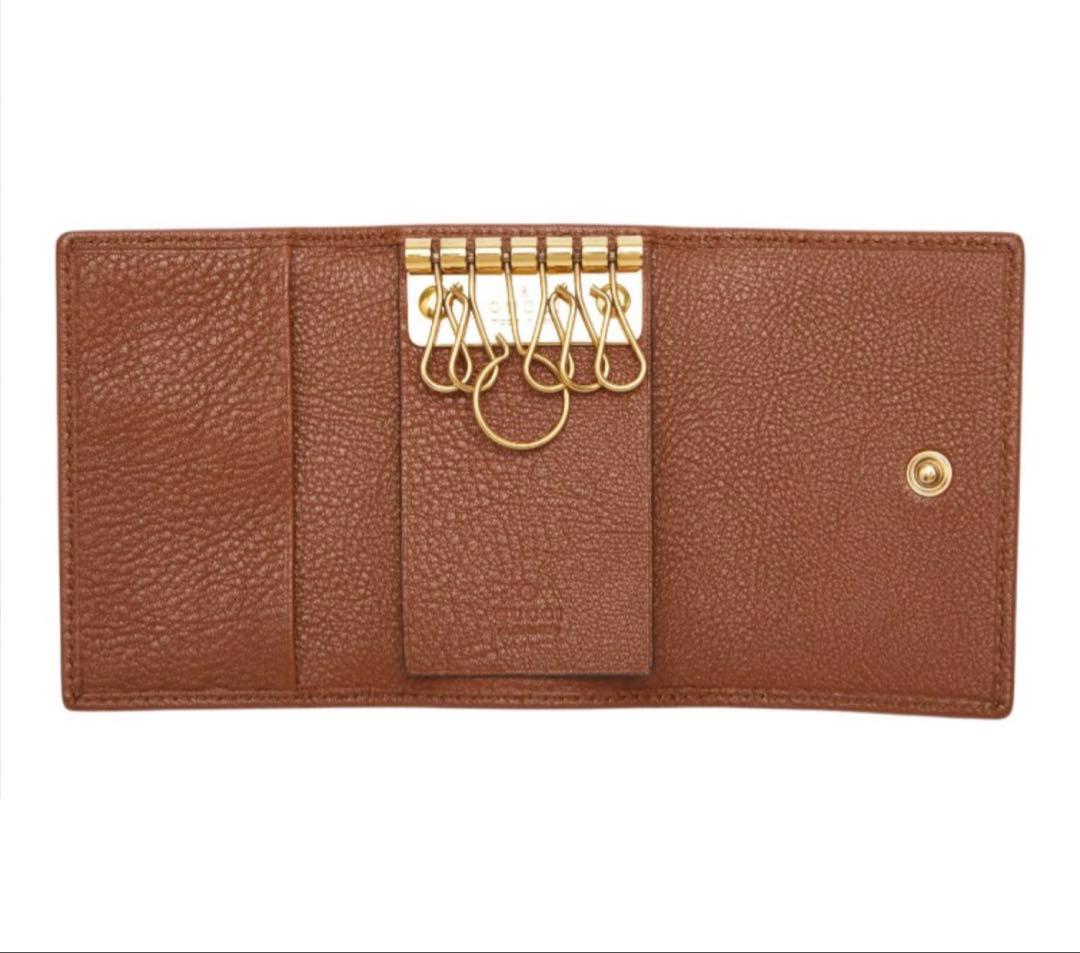 Gucci Bambu GG Marmont Key Case Key Holder — view 8