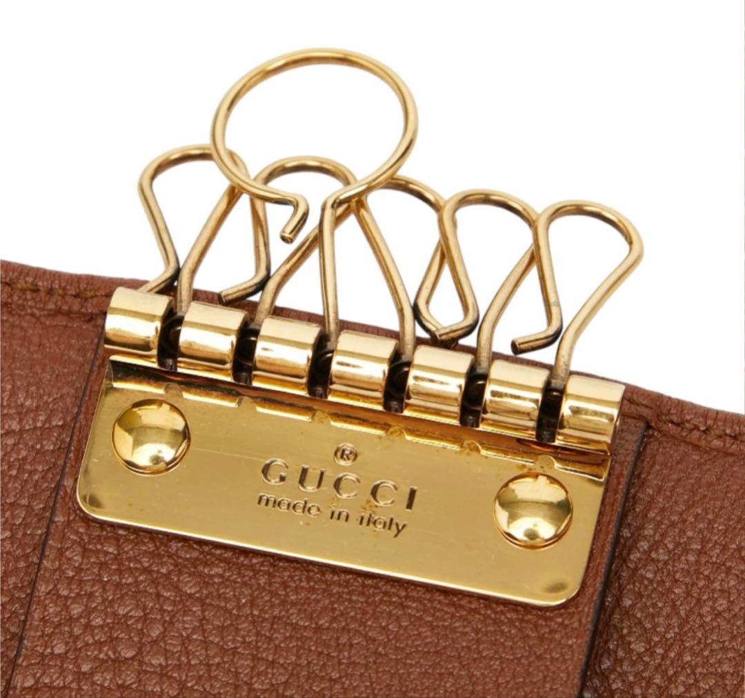 Gucci Bambu GG Marmont Key Case Key Holder — view 9