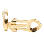 Dior CD Logo Oval Earrings Gold Plated — view 4
