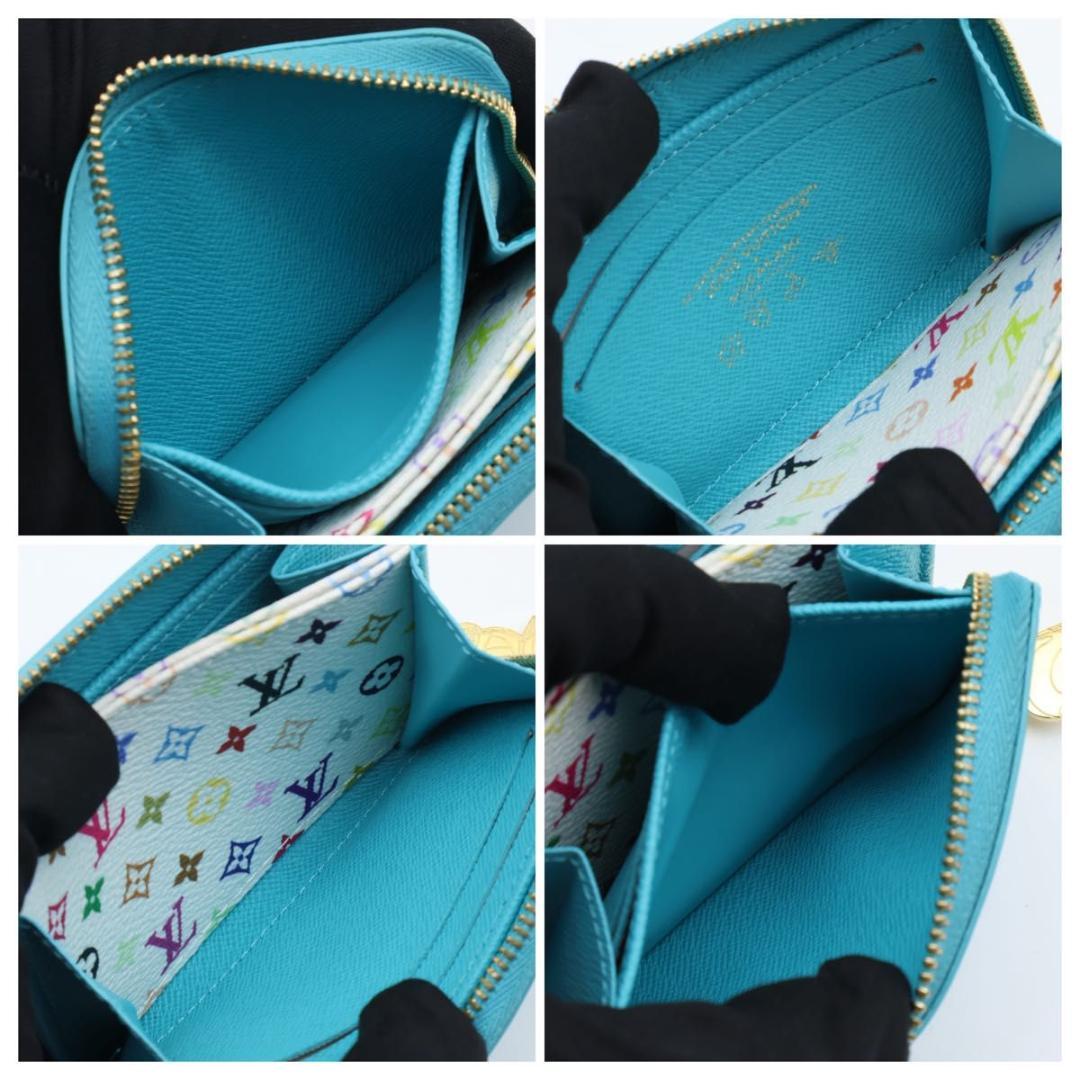 Louis Vuitton Super x Takashi Murakami Zippy Coin Purse Blue — view 3