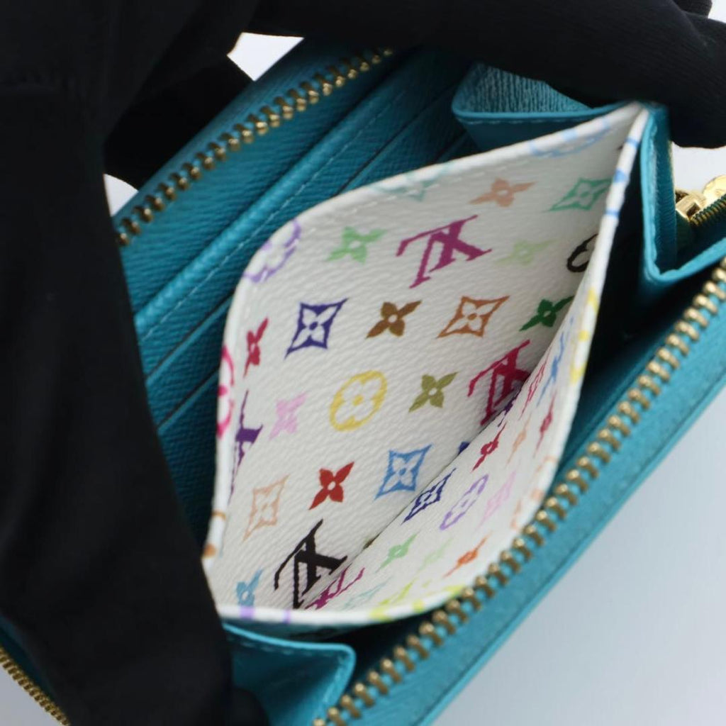 Louis Vuitton Super x Takashi Murakami Zippy Coin Purse Blue — view 4
