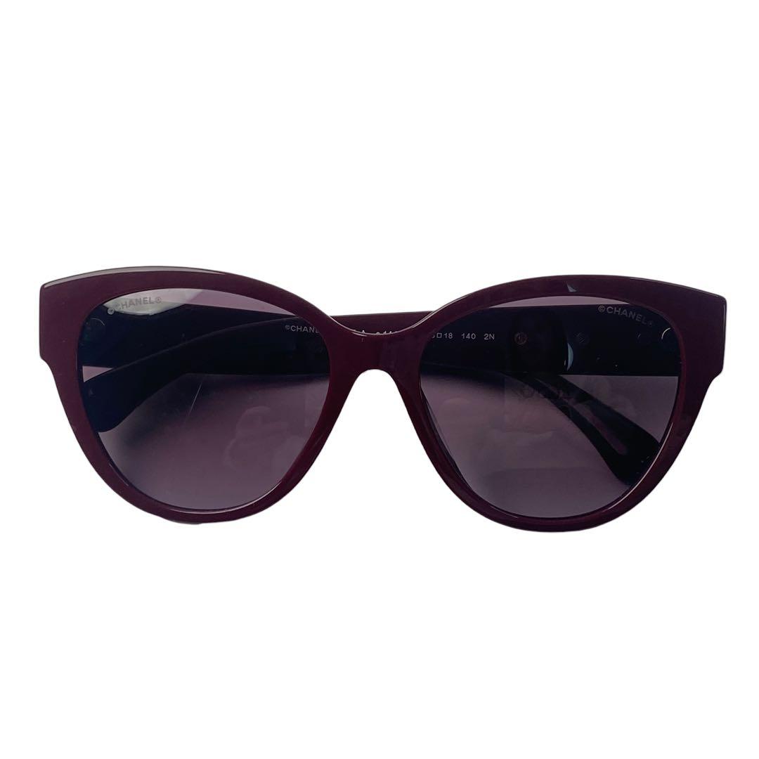 Chanel Faux Pearl CC Logo Sunglasses 56 — view 2