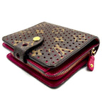 Louis Vuitton Monogram Perfo Compact Zip Fuchsia Pink Wallet — view 5