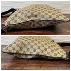 Gucci GG Canvas Nylon Shoulder Bag Brown Large — view 3