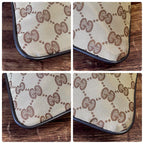 Gucci GG Canvas Nylon Shoulder Bag Brown Large — view 5