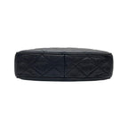 Chanel Caviar Leather Quilted Chain Shoulder Bag CC Logo — view 5