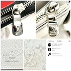 Louis Vuitton Wallet White Taigarama Zippy Vertical — view 9