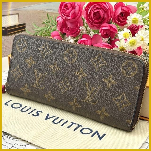 Louis Vuitton Monogram Portefeuille Clemence Zippy Wallet
