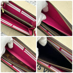 Louis Vuitton Monogram Portefeuille Clemence Zippy Wallet — view 6