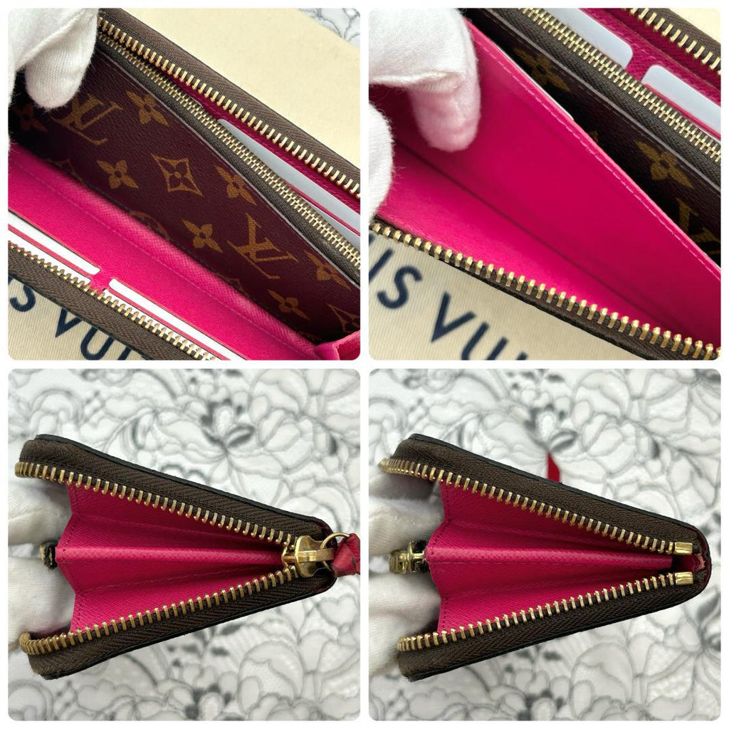 Louis Vuitton Monogram Portefeuille Clemence Zippy Wallet — view 7