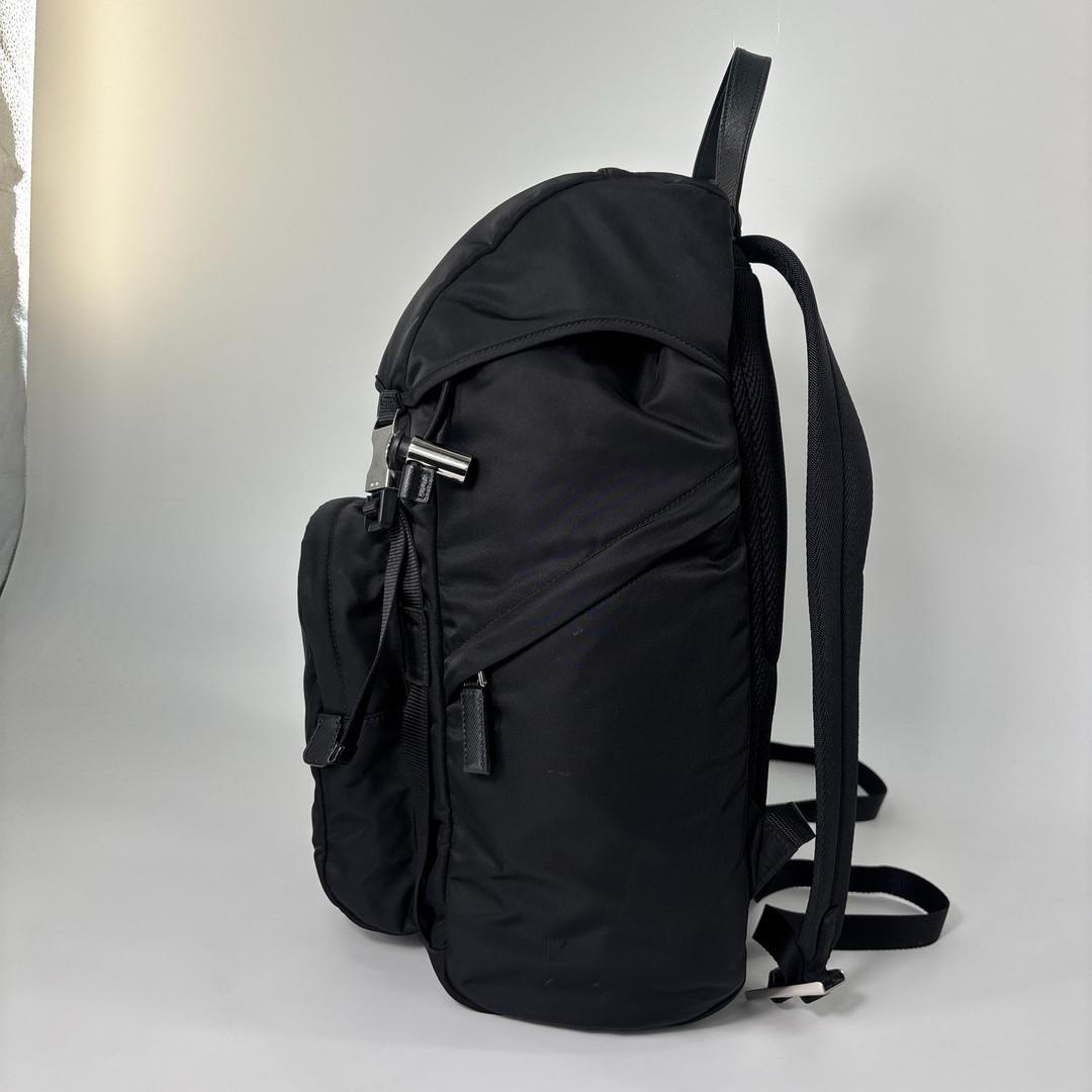 Prada Tessuto Nylon Backpack Black — view 6