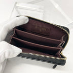 Chanel Caviar Leather CC Logo Zip Coin Purse Wallet Card Case — view 5
