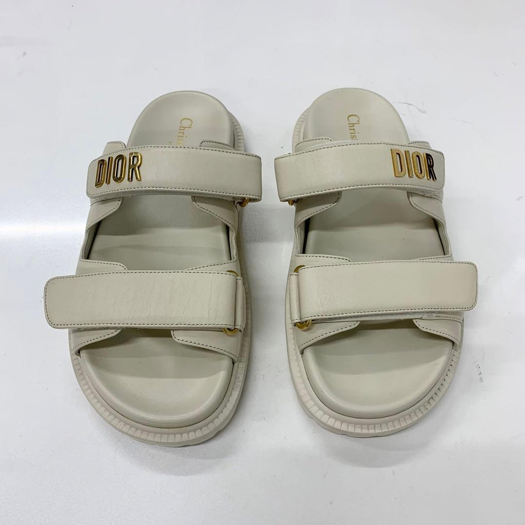 Dior Act Lambskin Velcro Strap Sandals — view 2