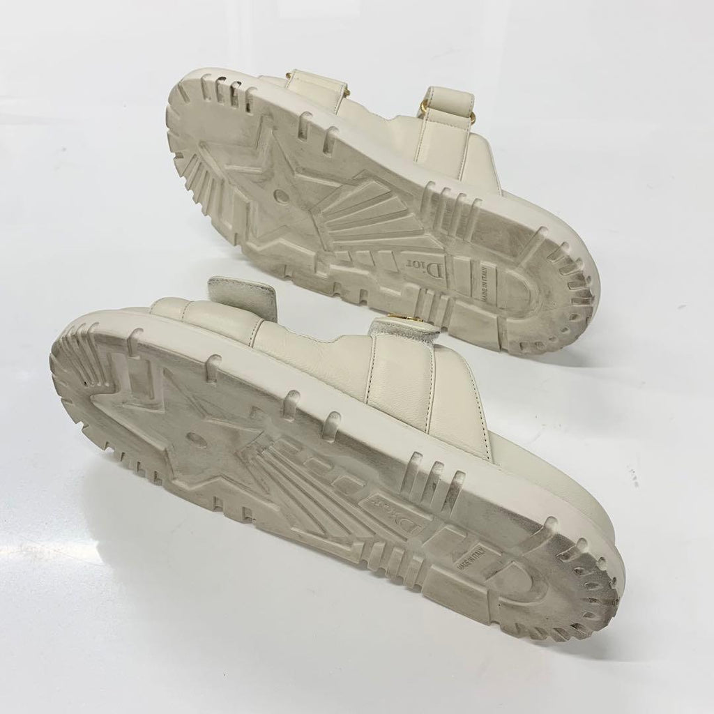 Dior Act Lambskin Velcro Strap Sandals — view 6